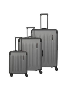   Travelite Dynamiic antracit 4 kerekű 3 részes bőrönd szett