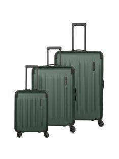 Travelite Dynamiic zöld 4 kerekű 3 részes bőrönd szett