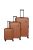 Travelite Dynamiic téglavörös 4 kerekű 3 részes bőrönd szett
