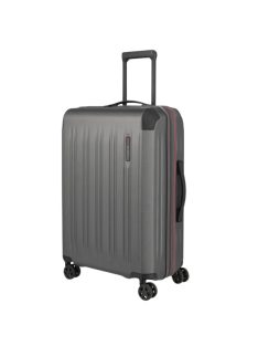   Travelite Dynamiic antracit 4 kerekű bővíthető közepes bőrönd