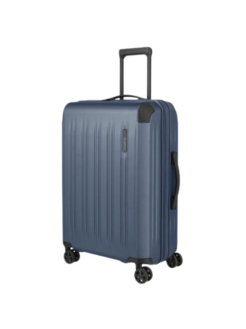 Travelite Dynamiic kék 4 kerekű bővíthető közepes bőrönd