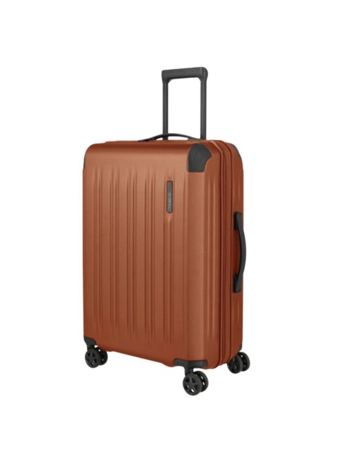 Travelite Dynamiic téglavörös 4 kerekű bővíthető közepes bőrönd