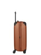 Travelite Dynamiic téglavörös 4 kerekű bővíthető közepes bőrönd