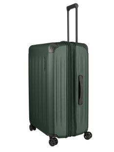   Travelite Dynamiic zöld 4 kerekű bővíthető nagy bőrönd