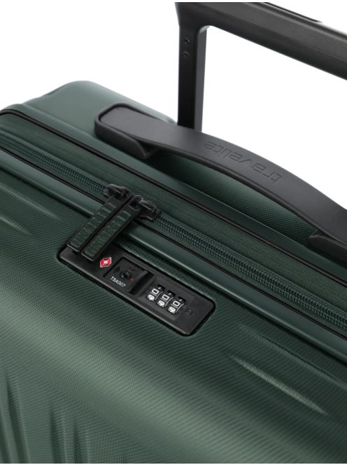 Travelite Dynamiic zöld 4 kerekű bővíthető nagy bőrönd