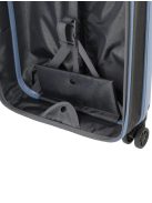 Travelite Basics Flat kék 4 kerekű kabinbőrönd