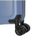 Travelite Basics Flat kék 4 kerekű kabinbőrönd