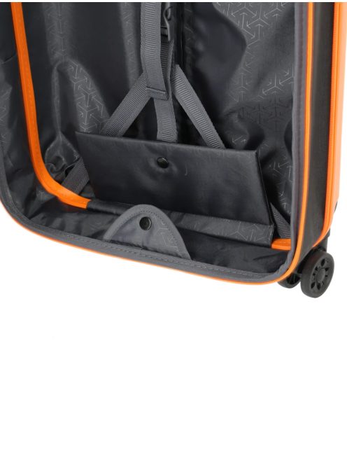 Travelite Basics Flat narancssárga 4 kerekű kabinbőrönd