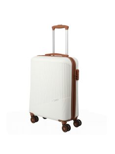 Travelite Bali fehér-barna 4 kerekű kabinbőrönd