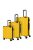 Travelite Cruise sárga 4 kerekű 3 részes bőrönd szett
