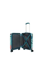 Travelite Cruise türkiz virágos 4 kerekű kabinbőrönd