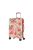 Travelite Cruise bézs-korall virágos 4 kerekű közepes bőrönd