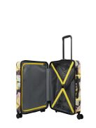 Travelite Cruise sárga virágos 4 kerekű közepes bőrönd