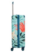 Travelite Cruise türkiz virágos 4 kerekű nagy bőrönd