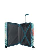 Travelite Cruise türkiz virágos 4 kerekű nagy bőrönd
