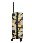 Travelite Cruise sárga virágos 4 kerekű nagy bőrönd