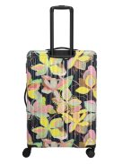 Travelite Cruise sárga virágos 4 kerekű nagy bőrönd