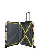 Travelite Cruise sárga virágos 4 kerekű nagy bőrönd