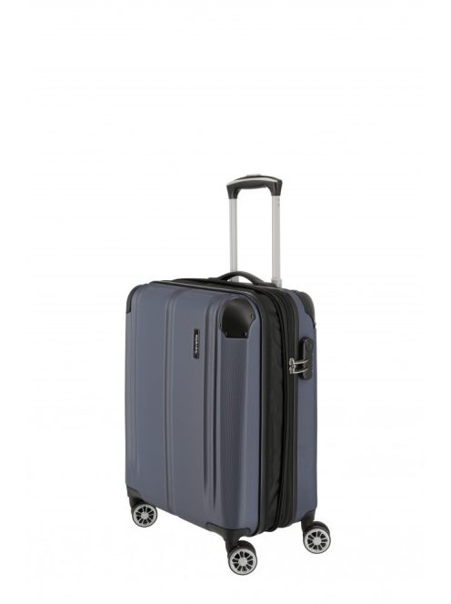 TRAVELITE City S kék 4 kerekű bővíthető kabinbőrönd