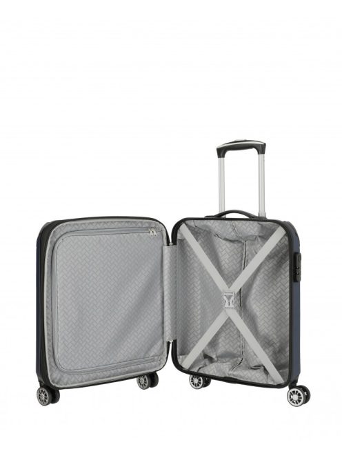 TRAVELITE City S kék 4 kerekű bővíthető kabinbőrönd