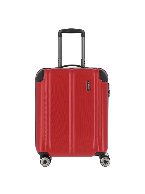 Travelite City piros 4 kerekű kabinbőrönd