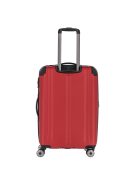 Travelite City piros 4 kerekű bővíthető közepes bőrönd