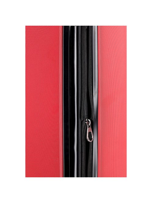Travelite City piros 4 kerekű bővíthető közepes bőrönd