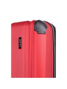 Travelite City piros 4 kerekű bővíthető közepes bőrönd