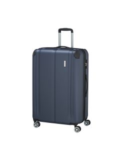 Travelite City nagy bőrönd kék 4 kerekű bővíthető