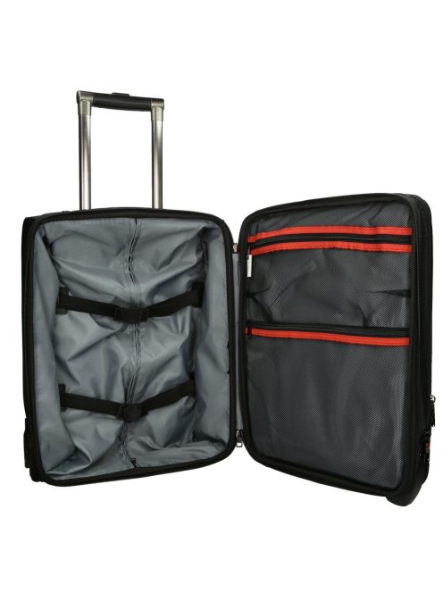 Enrico Benett Cornell fekete 2 kerekű kabinbőrönd