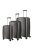 TRAVELITE Air Base antracit 4 kerekű bőrönd szett