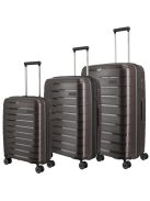 Travelite Air Base barna 4 kerekű 3 részes bőrönd szett