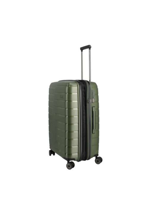 Travelite Air Base zöld 4 kerekű 3 részes bőrönd szett