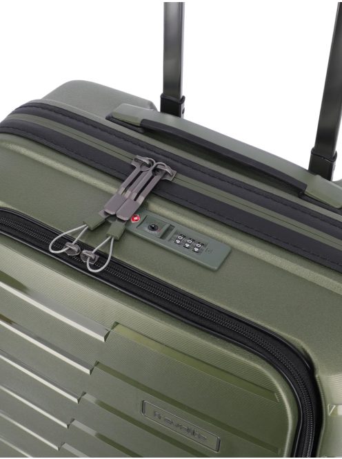 Travelite Air Base zöld 4 kerekű első zsebes kabinbőrönd