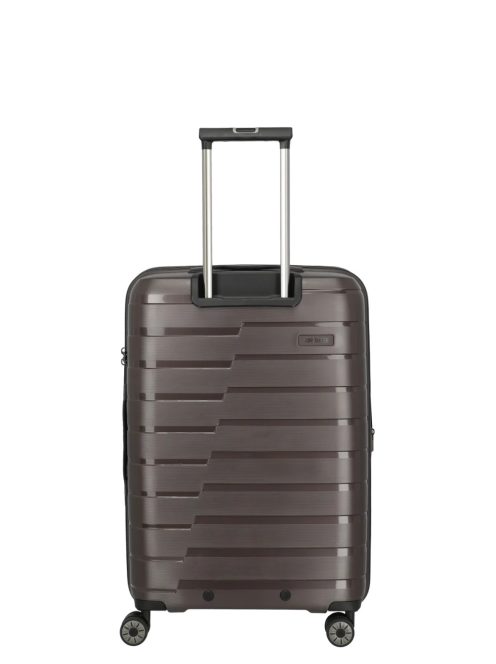 Travelite Air Base barna 4 kerekű bővíthető közepes bőrönd