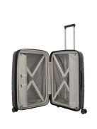 Travelite Air Base barna 4 kerekű bővíthető közepes bőrönd