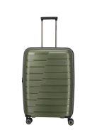 Travelite Air Base zöld 4 kerekű bővíthető közepes bőrönd