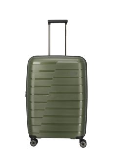   Travelite Air Base zöld 4 kerekű bővíthető közepes bőrönd