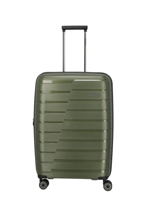 Travelite Air Base zöld 4 kerekű bővíthető közepes bőrönd