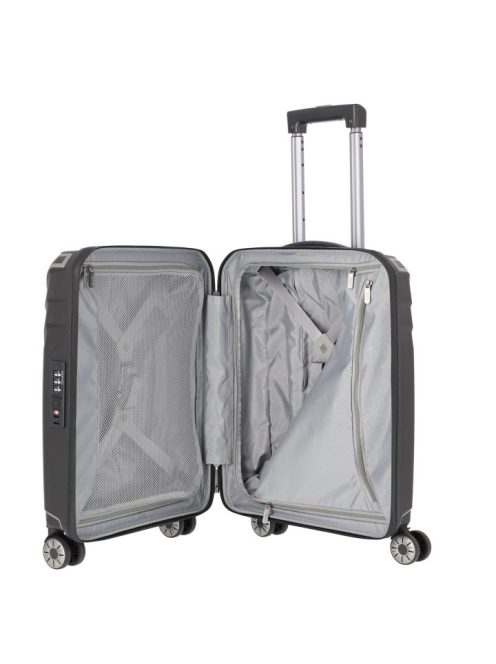 Travelite Elvaa fekete 4 kerekű kabinbőrönd