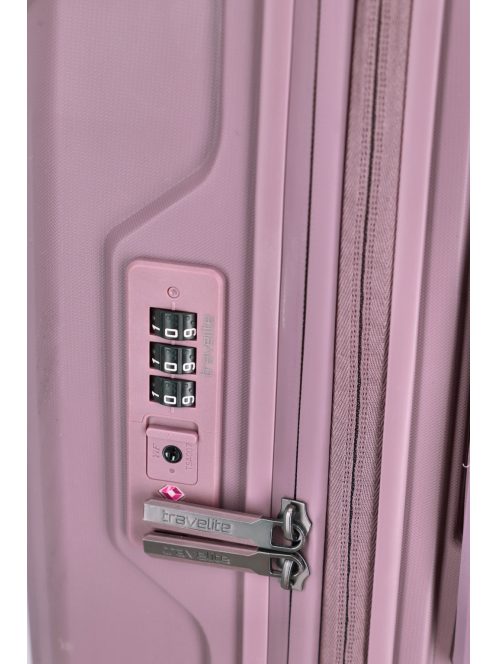 Travelite Elvaa rózsaszín 4 kerekű kabinbőrönd