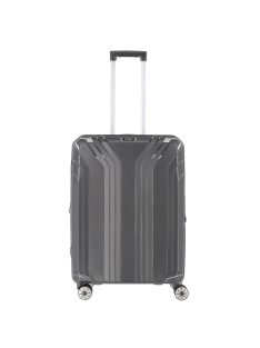   Travelite Elvaa fekete 4 kerekű bővíthető közepes bőrönd