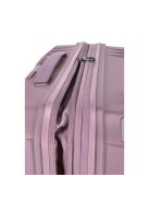Travelite Elvaa rózsaszín 4 kerekű bővíthető közepes bőrönd