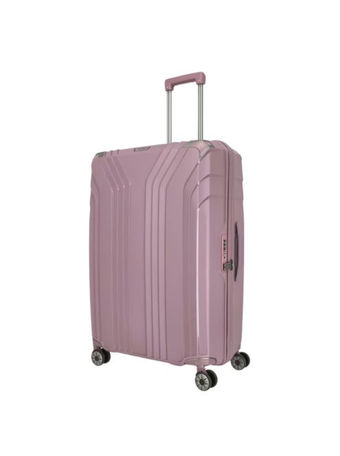 Travelite Elvaa rózsaszín 4 kerekű nagy bőrönd