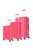 Travelite Vaka ciklámen 4 kerekű 3 részes bőrönd szett