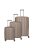 Travelite Paros rose gold 4 kerekű 3 részes bőrönd szett