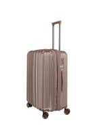Travelite Paros rose gold 4 kerekű bővíthető közepes bőrönd