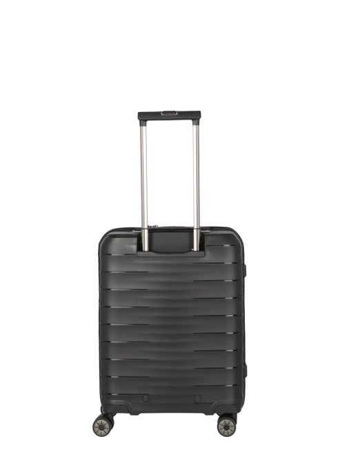 Travelite Mooby fekete 4 kerekű első zsebes kabinbőrönd