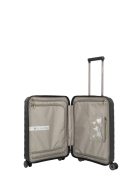 Travelite Mooby fekete 4 kerekű első zsebes kabinbőrönd