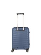 Travelite Mooby kék 4 kerekű első zsebes kabinbőrönd